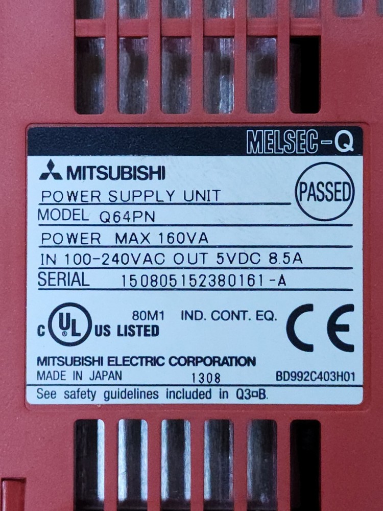 Q64PN MITSUBISHI POWER SUPPLY MODULE Q64PN