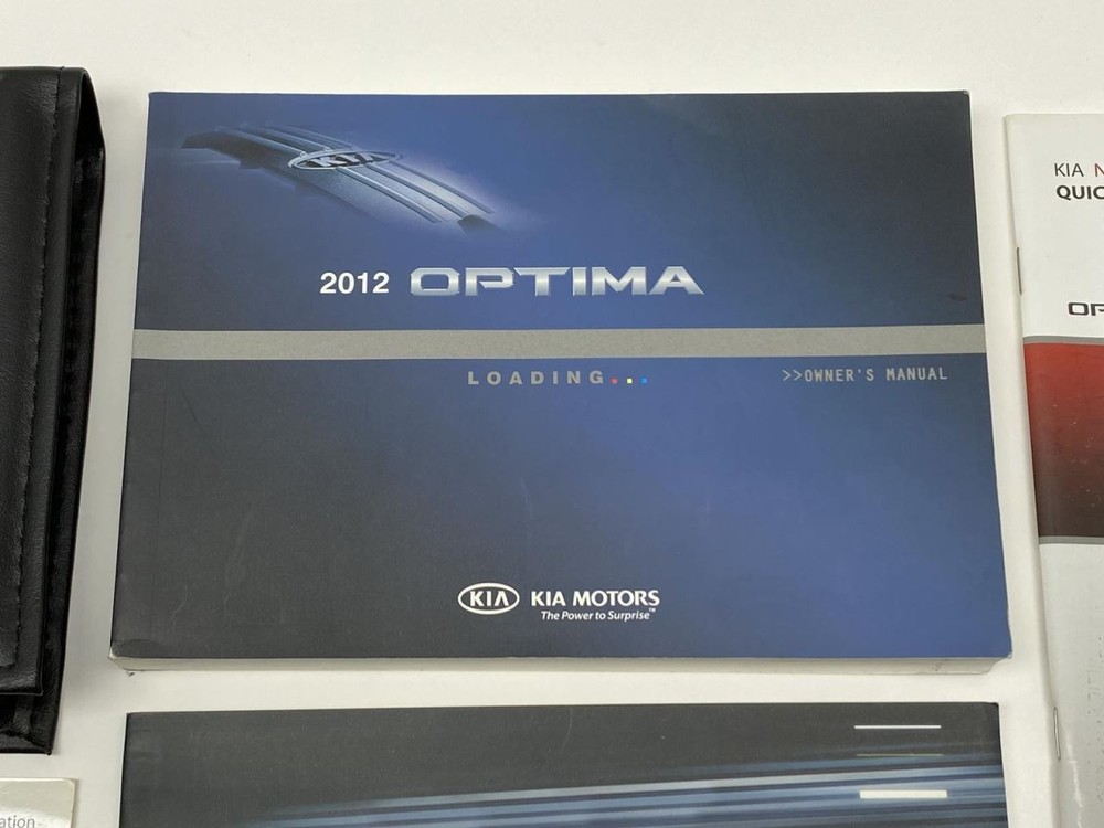 Owners Manual 2012 Kia Optima 86751