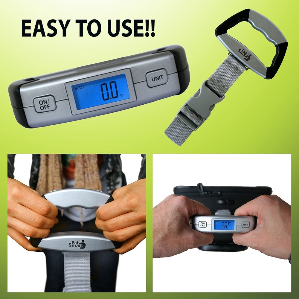 Eat Smart Luggage Scales Silver