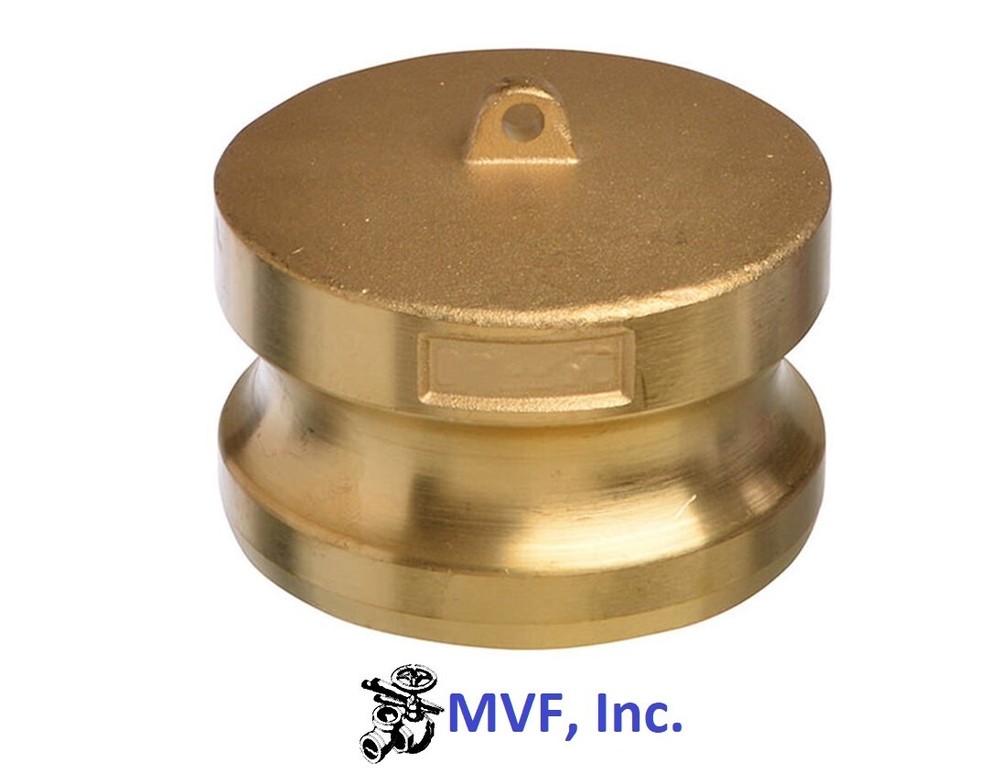 3" Type DP; Dust Plug Adapter Brass Hose Fitting Camlock DP300IBR