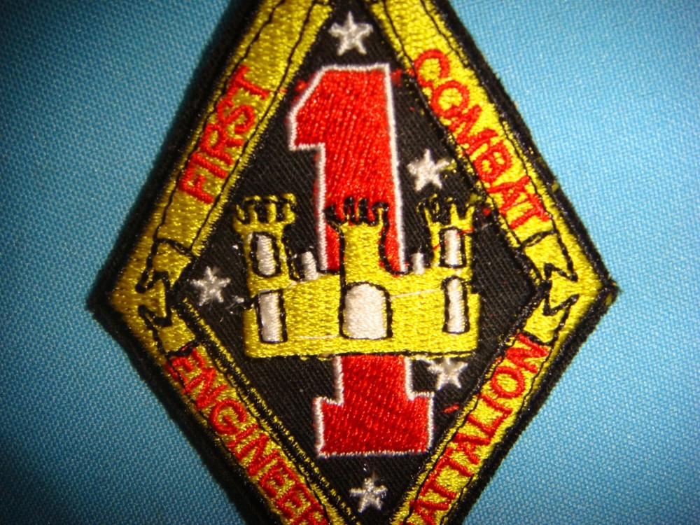 VIETNAM WAR PATCH, USMC FIRST COMBAT ENGINEER BATTALION