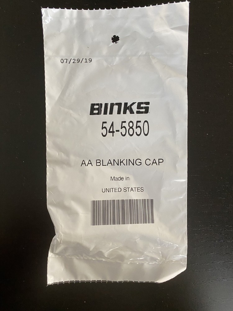 AA Blanking Cap Spray Gun  Binks 54-5850