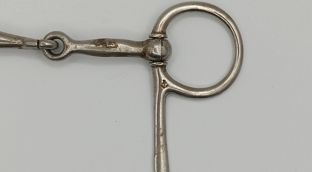 Vintage North and Judd half-cheek snaffle bit