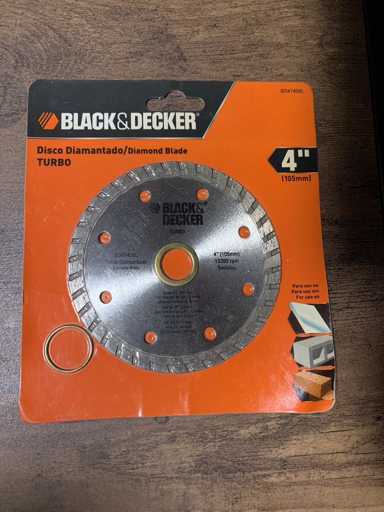 black & decker diamong blade turbo 4”