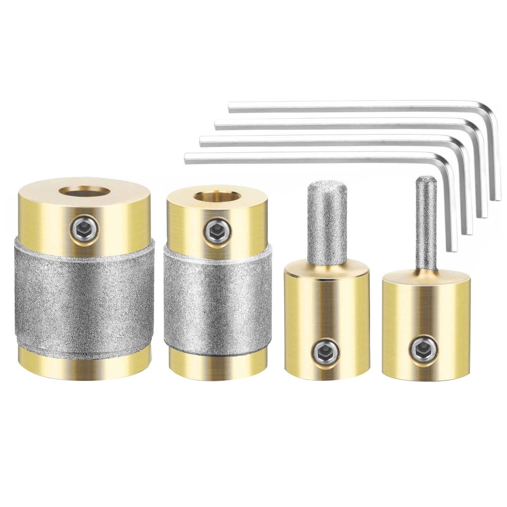4PCS Diamond Bits for Stained Glass Grinder, High Quality Grinding Accessory