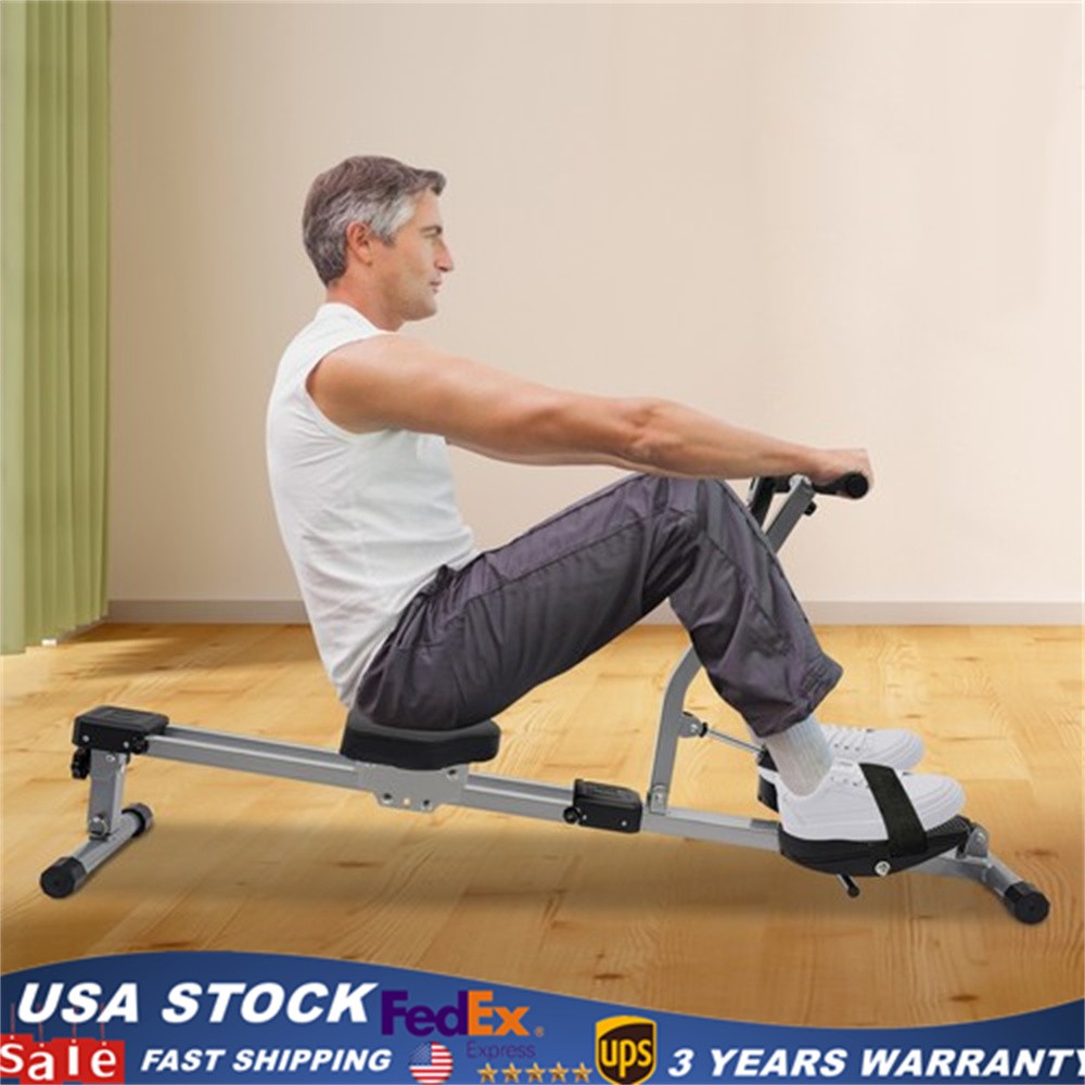 Rowing Foldable Rowing Exercise Machine Hydraulic Rowing Machine LED Meter HOT!