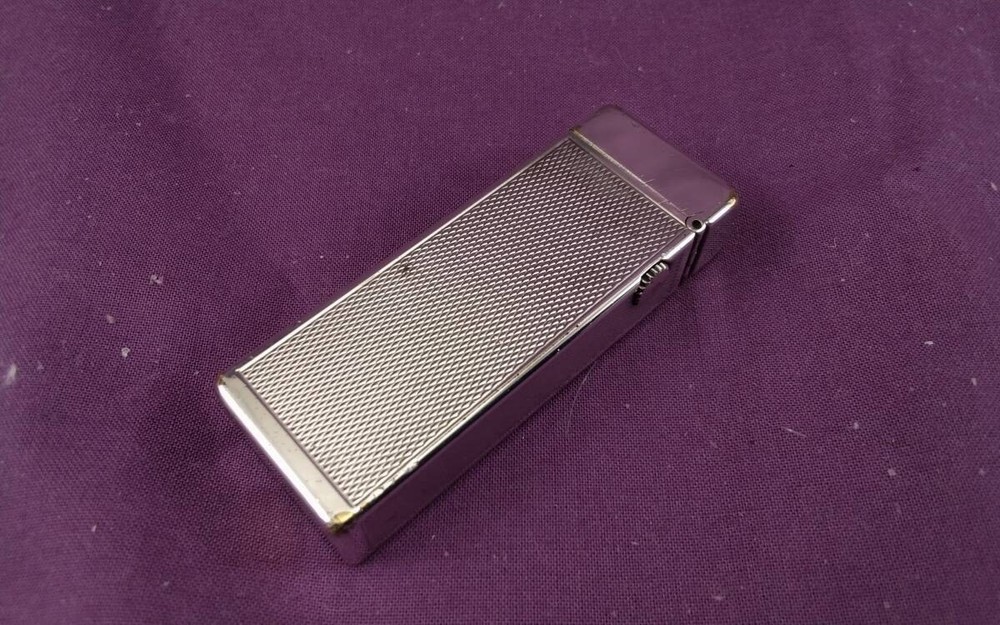 Dunhill Rollagas Early Silver Barley Lighter Working Condition