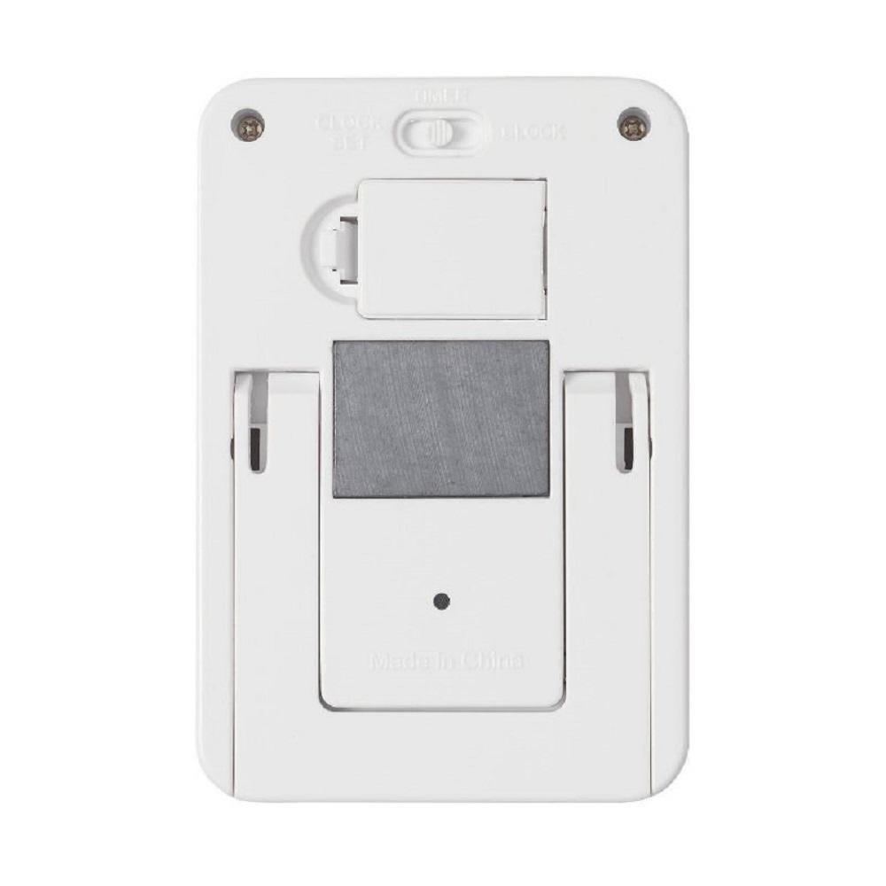 Taylor Dual Event Digital Timer w/Clock, White 5880