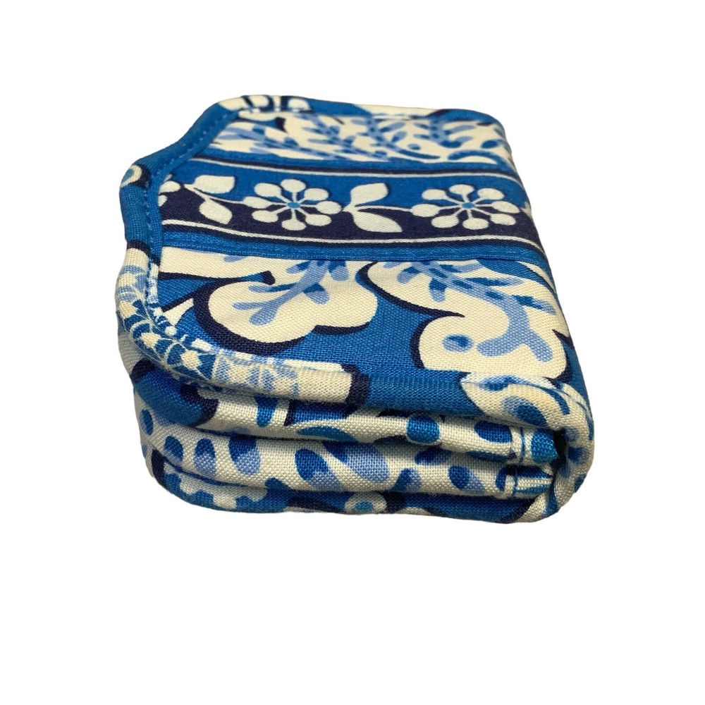 Vera Bradley Small Billfold Wallet Blue Lagoon pattern