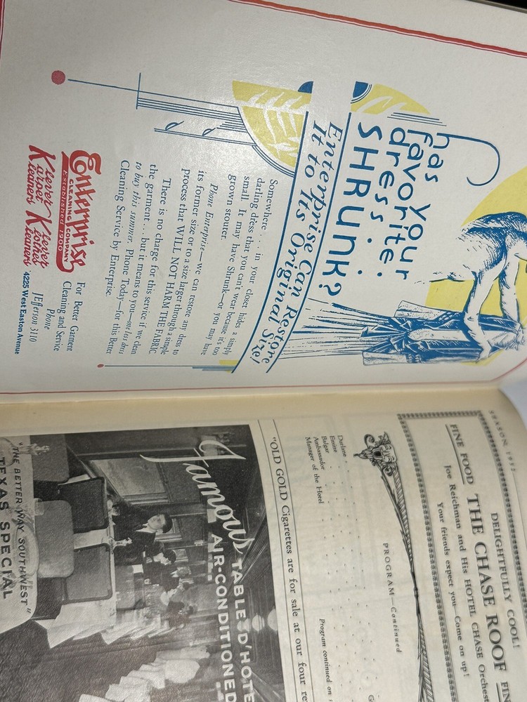 1932 St Louis Municipal Opera 14th Annual Season program