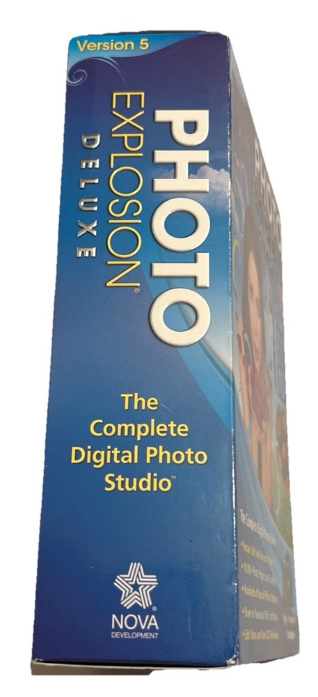 Photo Explosion Deluxe Version 5 Digital Editing Software Box NEW Unopened Box