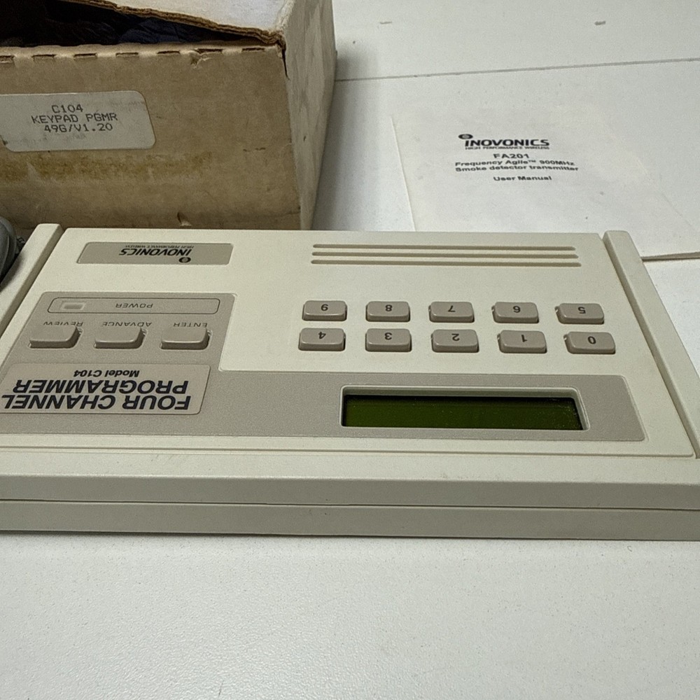 Inovonics C-104 Wireless Keypad 4 Channel programmer