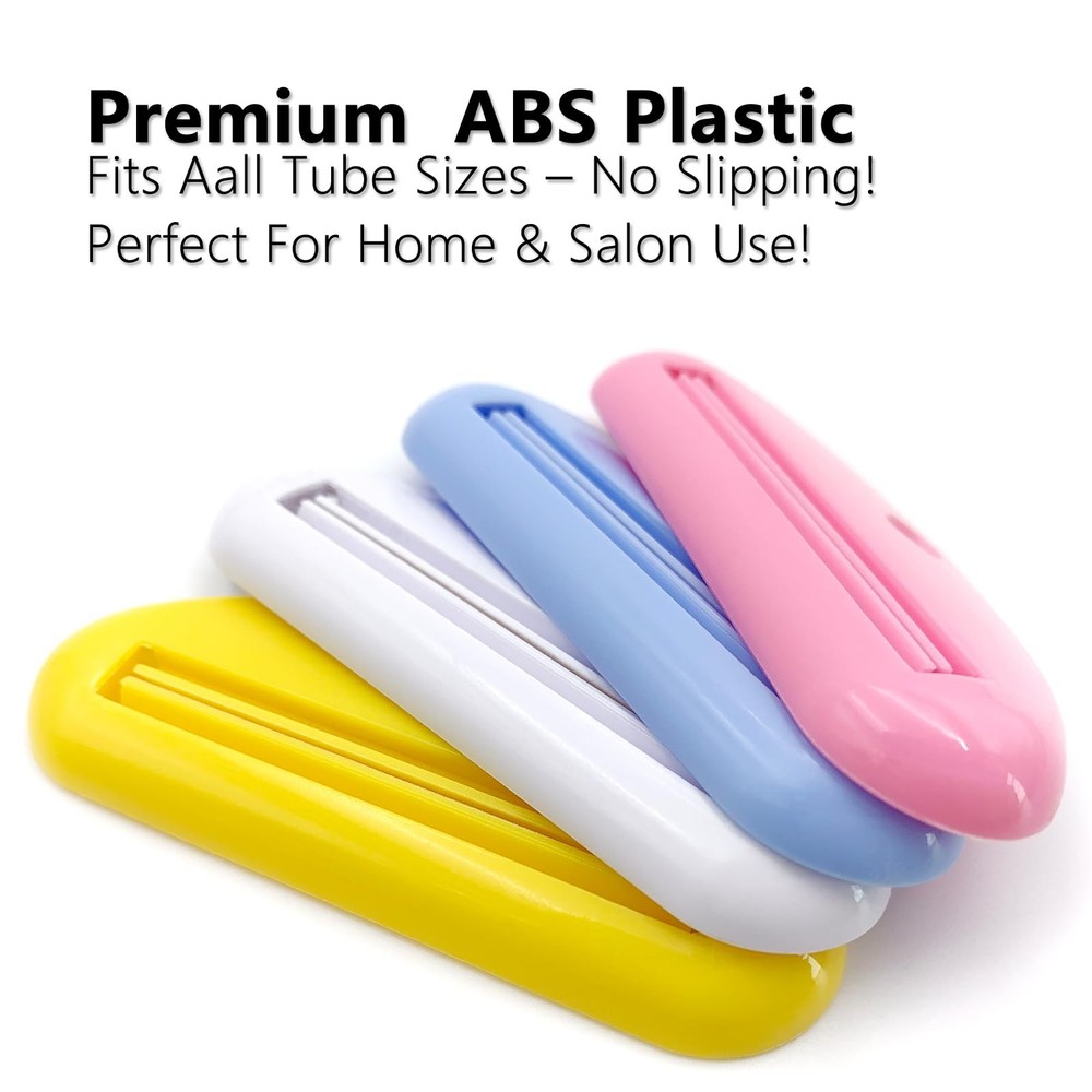 EYBDYB 4PCS Toothpaste Tube Squeezer – Plastic Multicolor