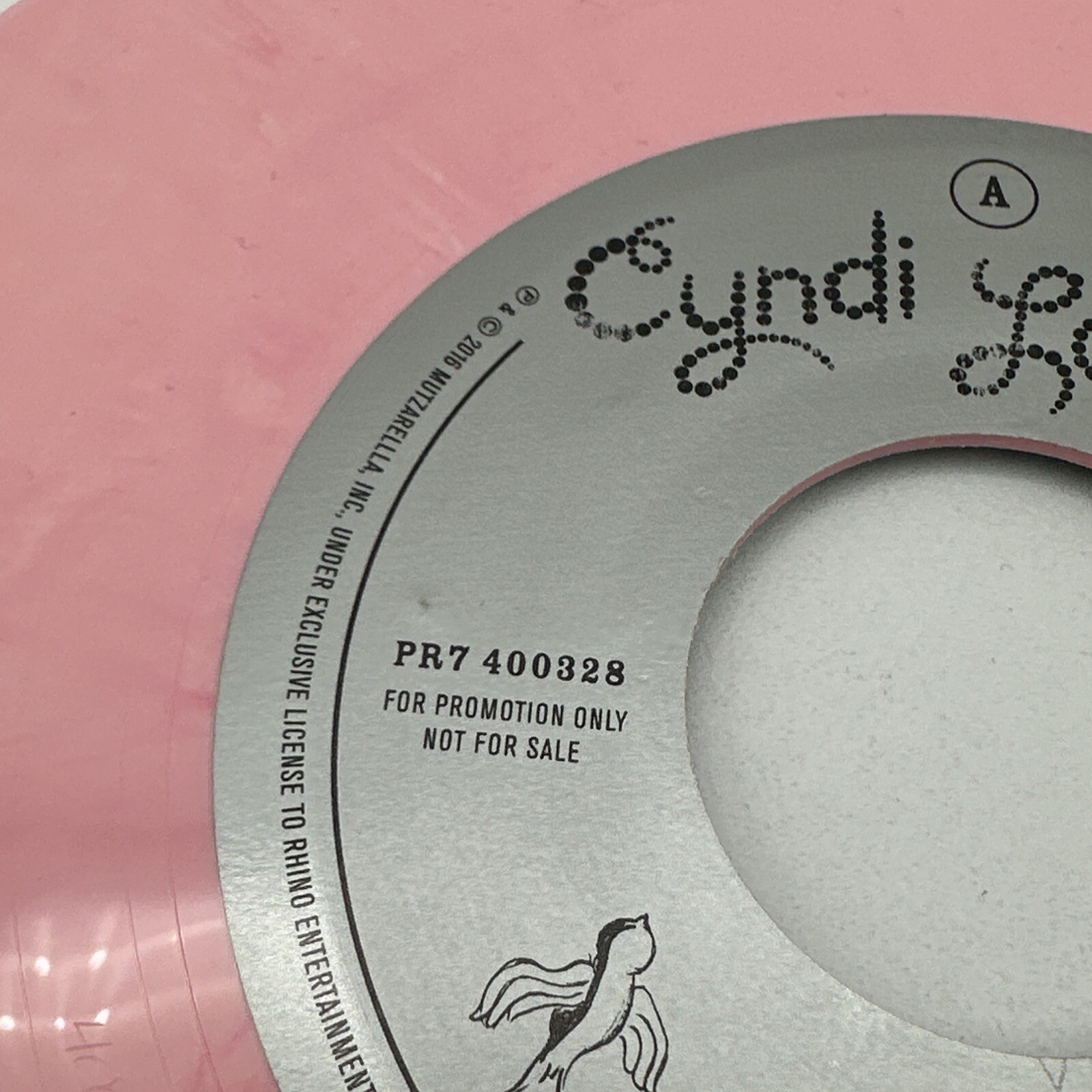 Cyndi Lauper Funnel of Love Signed Autograph 7" Pink Vinyl Record Promo 2016