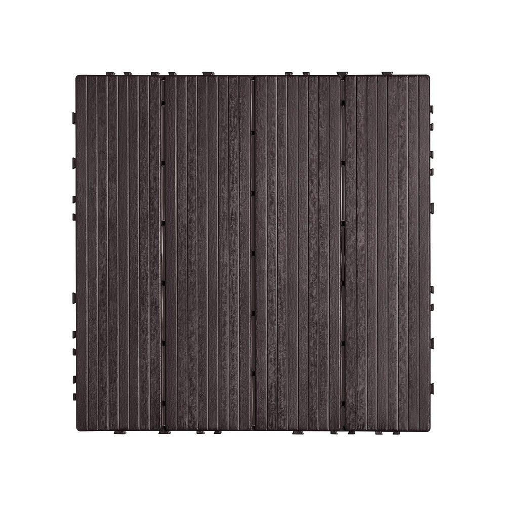 Interlocking Deck Tiles 54 Pack,12"x12" 54 sq. ft Plastic Waterproof Outdo