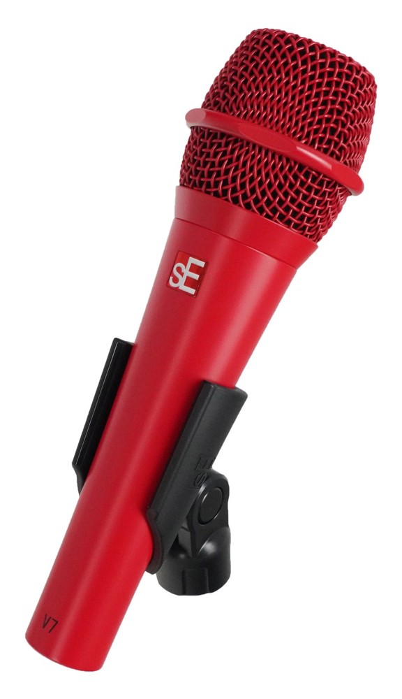 Se Electronics V7 Red Handheld Dynamic Microphone Vocal Mic+Cable+Backpack