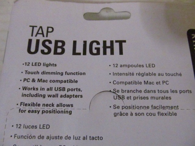 Kikkerland Flexible Tap USB Light with Adjustable Brightness