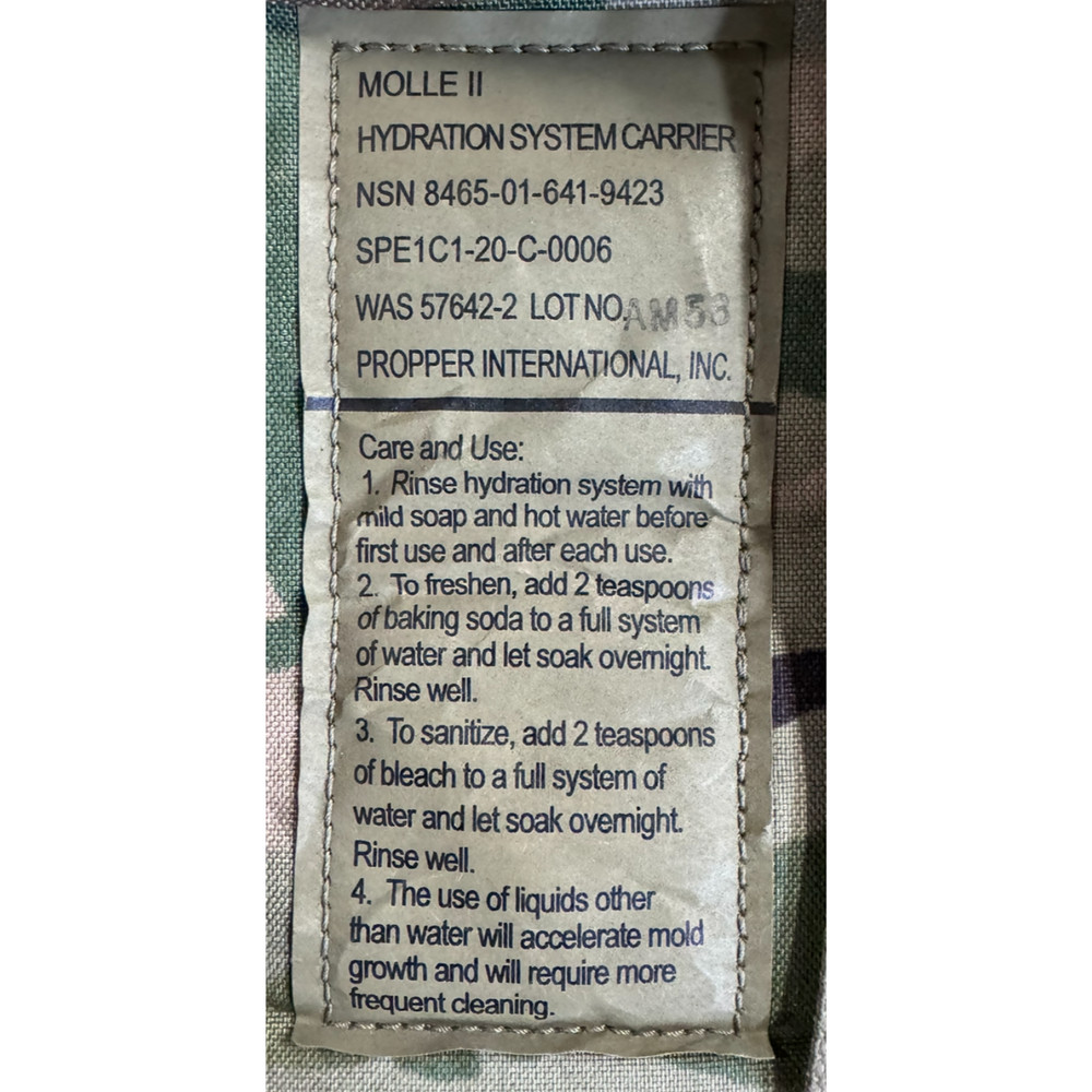 New Multicam Hydration System Carrier (9423) *mocinc.1982*