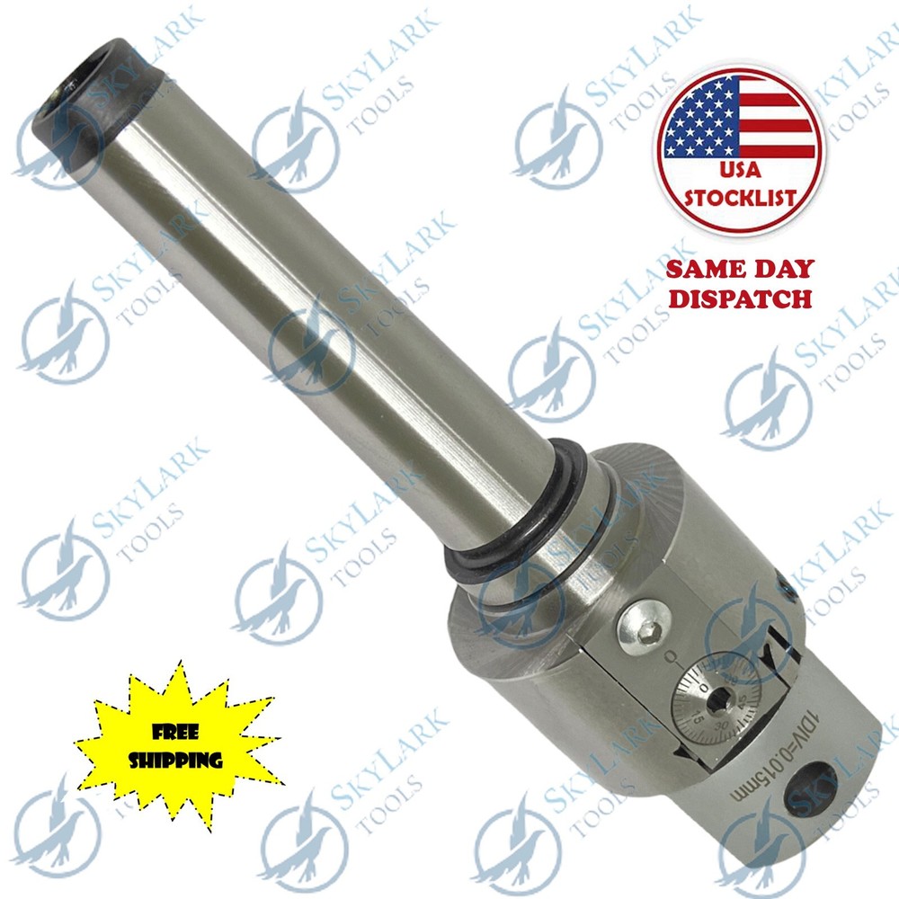 NEW PRECISION ADJUSTABLE BORING HEAD 1.5'' WITH MT3 SHANK ARBOR USA