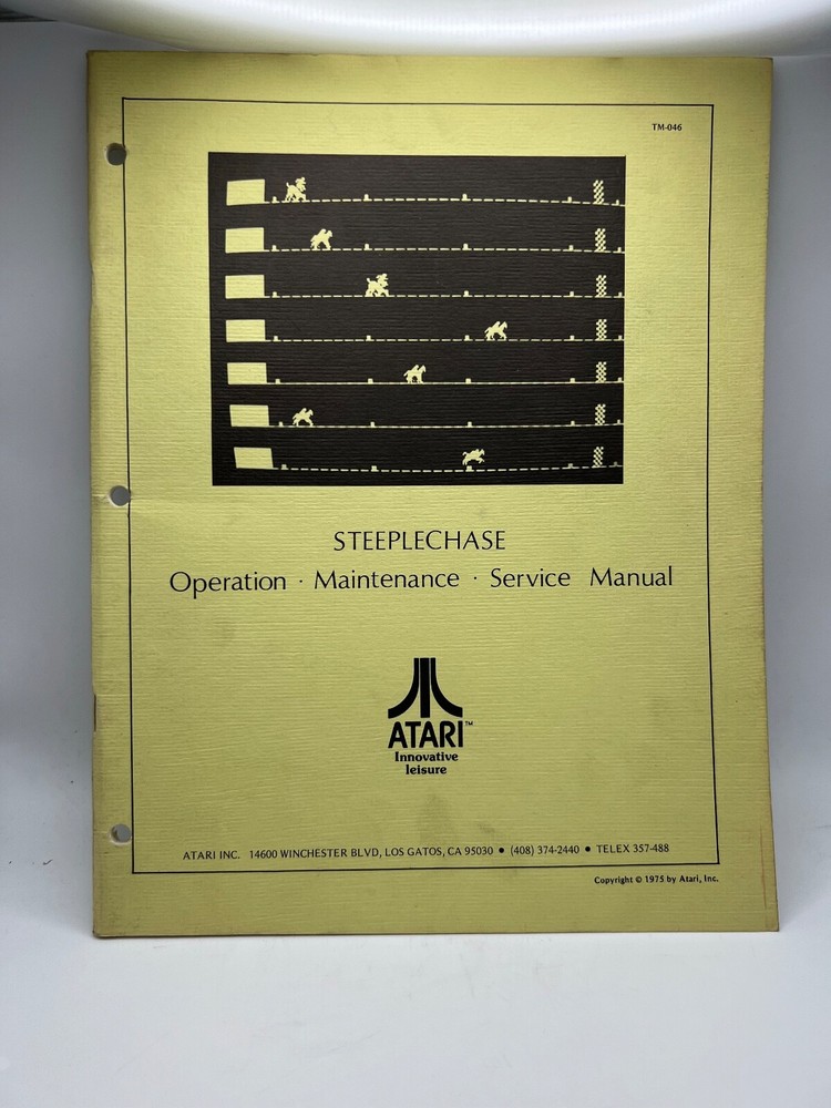 ATARI: Arcade game Manuals Collection from distributors library YOUR CHOICE