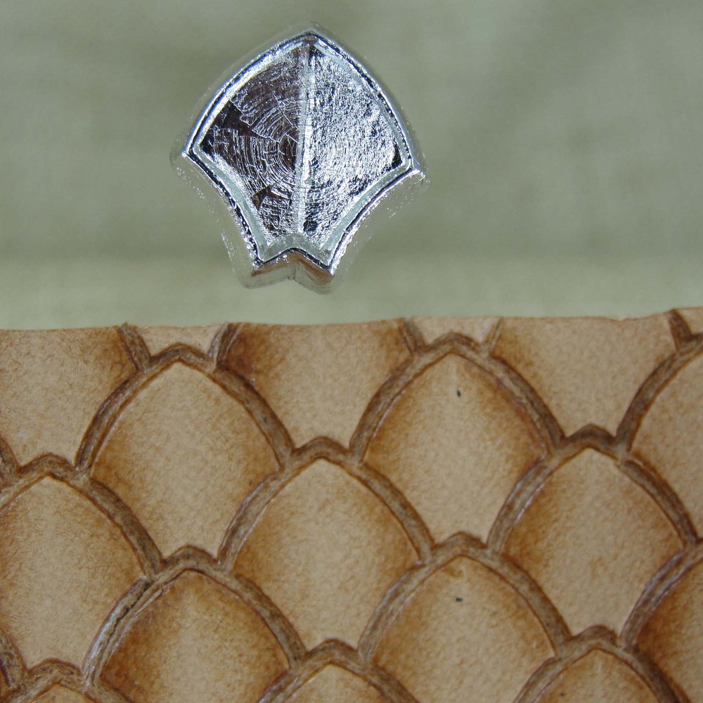 Leather Stamping Tool - Ridged Dragon Scale Stamp
