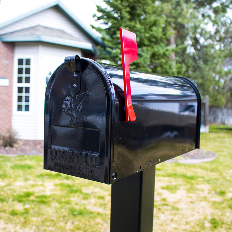 Gibraltar E1100B00 Mailboxes Elite Medium Capacity Galvanized Steel Black