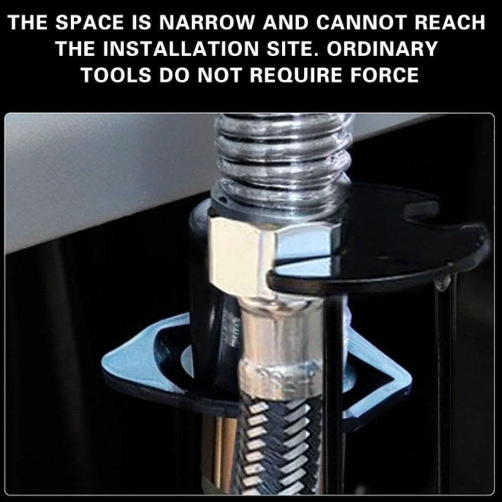 Multifunctional Sink Wrench,Universal Plumbers Tool for Tight Spaces Kitchen //