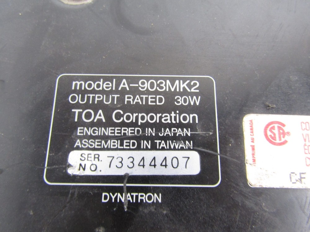 TOA A-903MK2 Mixer Amp with 3 input modules, Rack-mount - Used