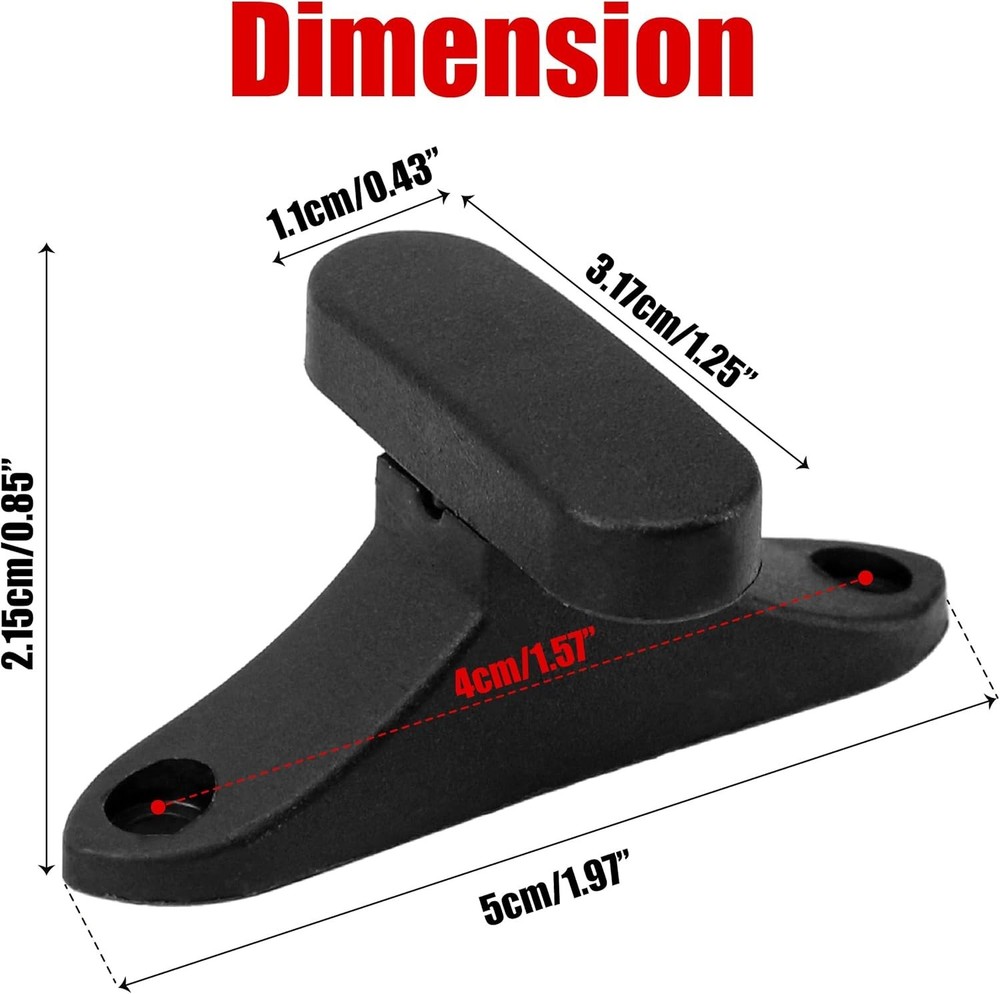 10 Pcs ABS Violin Case Bow Holders with Screw, Replacement Clips