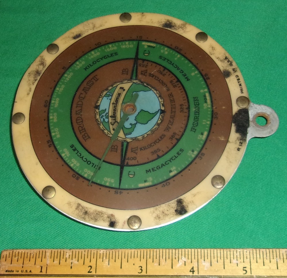 Silvertone Radio Dial & Pointer 1923, 1938 others (1935)