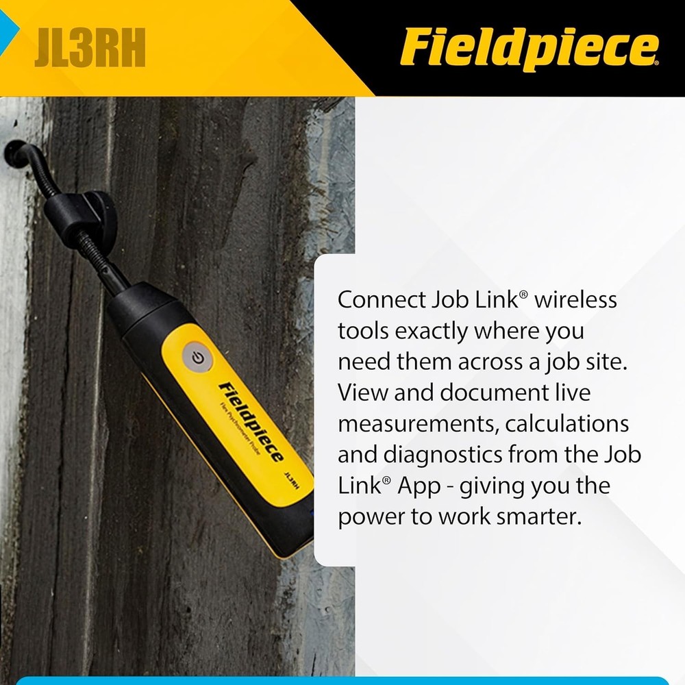 Compact Psychrometer Probe for Job Link App with Remote Data Functionality