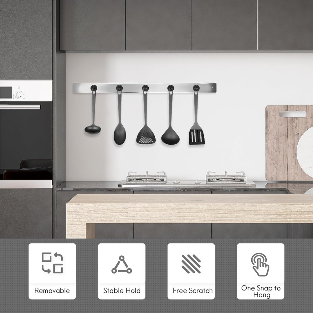 Magnetic Hooks, Heavy Duty, 10 Pack, Black