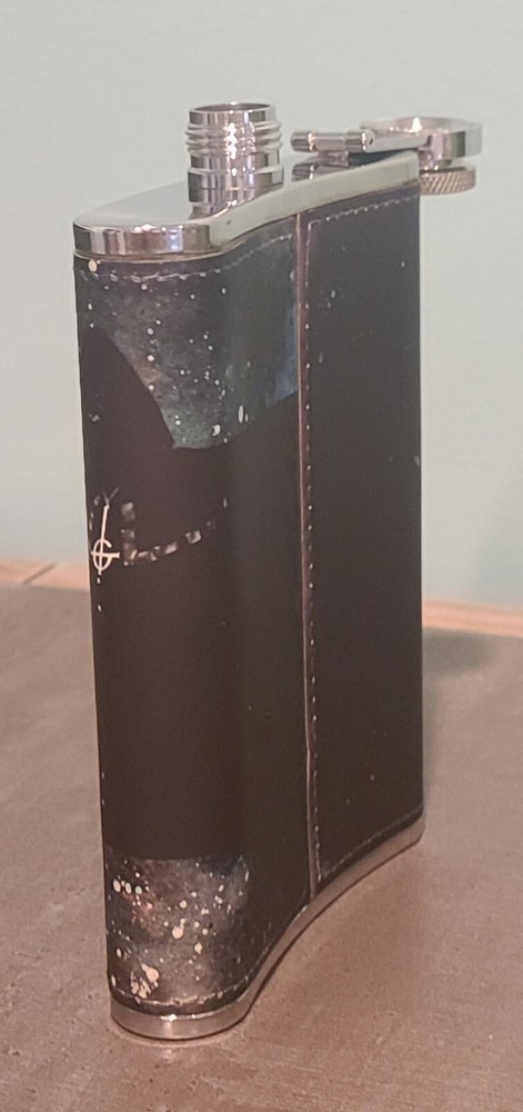 Ghost Papa Emeritus 8 oz flask custom made NEW