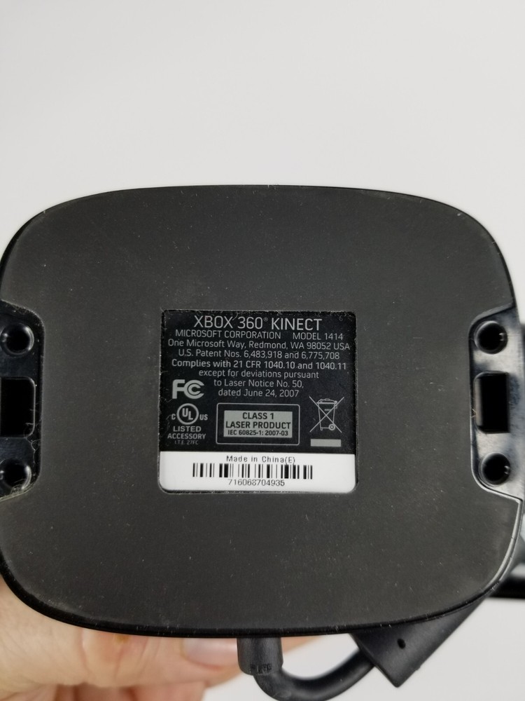 Microsoft Xbox 360 Kinect Sensor Bar 1414 Black Motion Sensor Camera