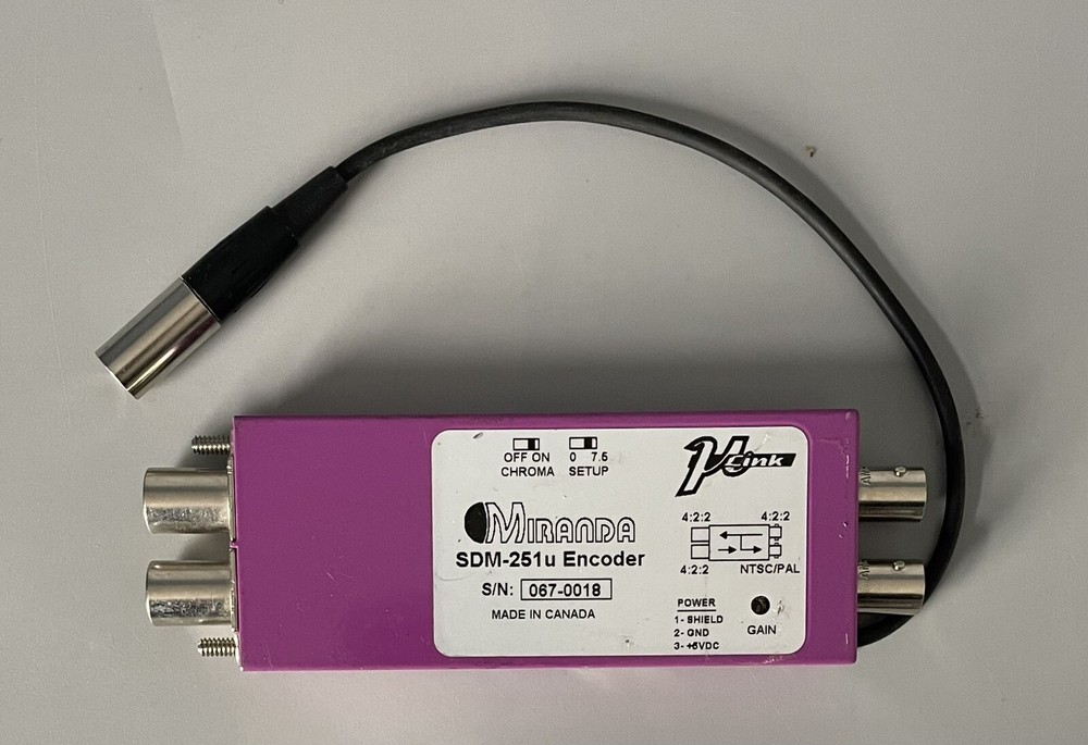 Untested — Miranda SDM-251u NTSC/PAL Encoder Converter