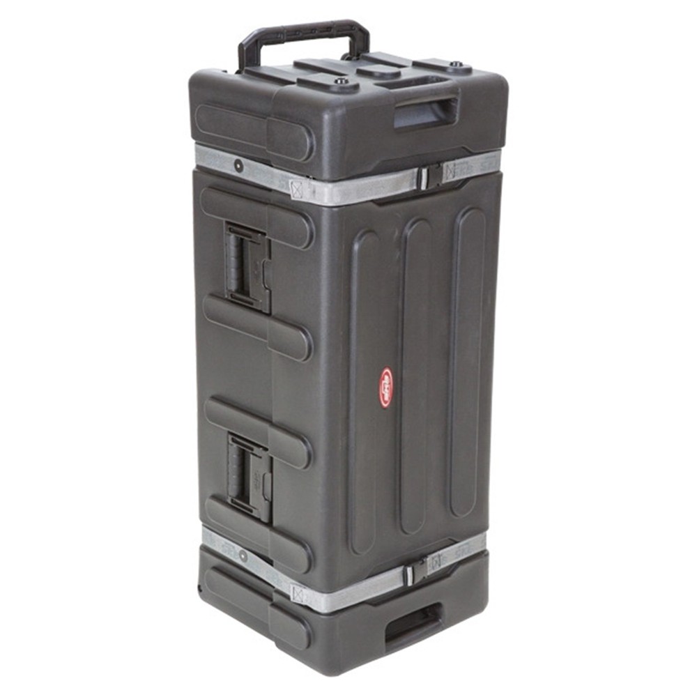 SKB Drum Hardware Case with Wheels, Durable Polyethylene Mobile Storage, Black