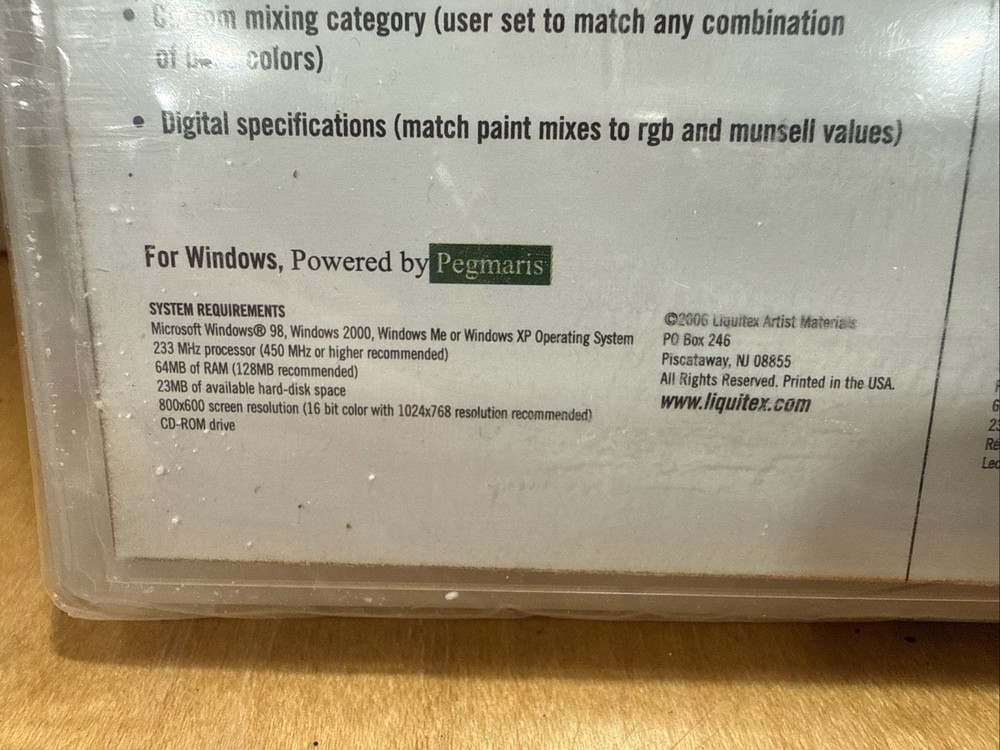 Pixel2Paint Color Mixing Software For Microsoft Windows 2006