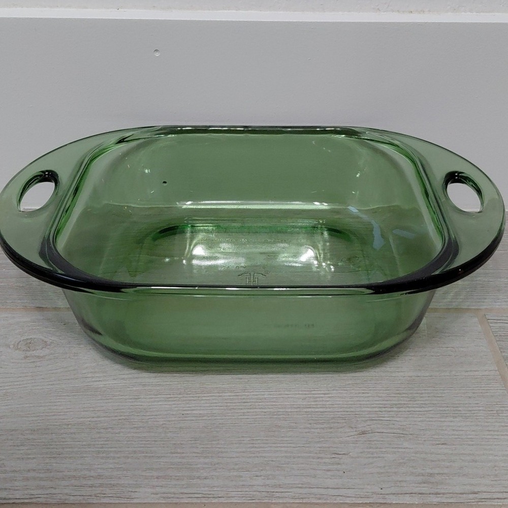 Anchor Hocking Green 2 Quart Baking Dish 8X8 Square Ovenware