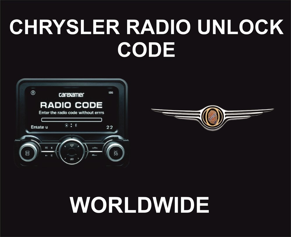 Chrysler Radio Unlock Code, Startup Code, Worldwide