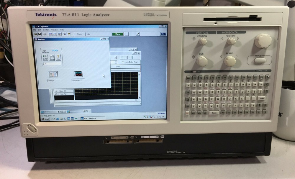 Tektronix TLA611 34 Channel Logic Analyzer - Tested OK