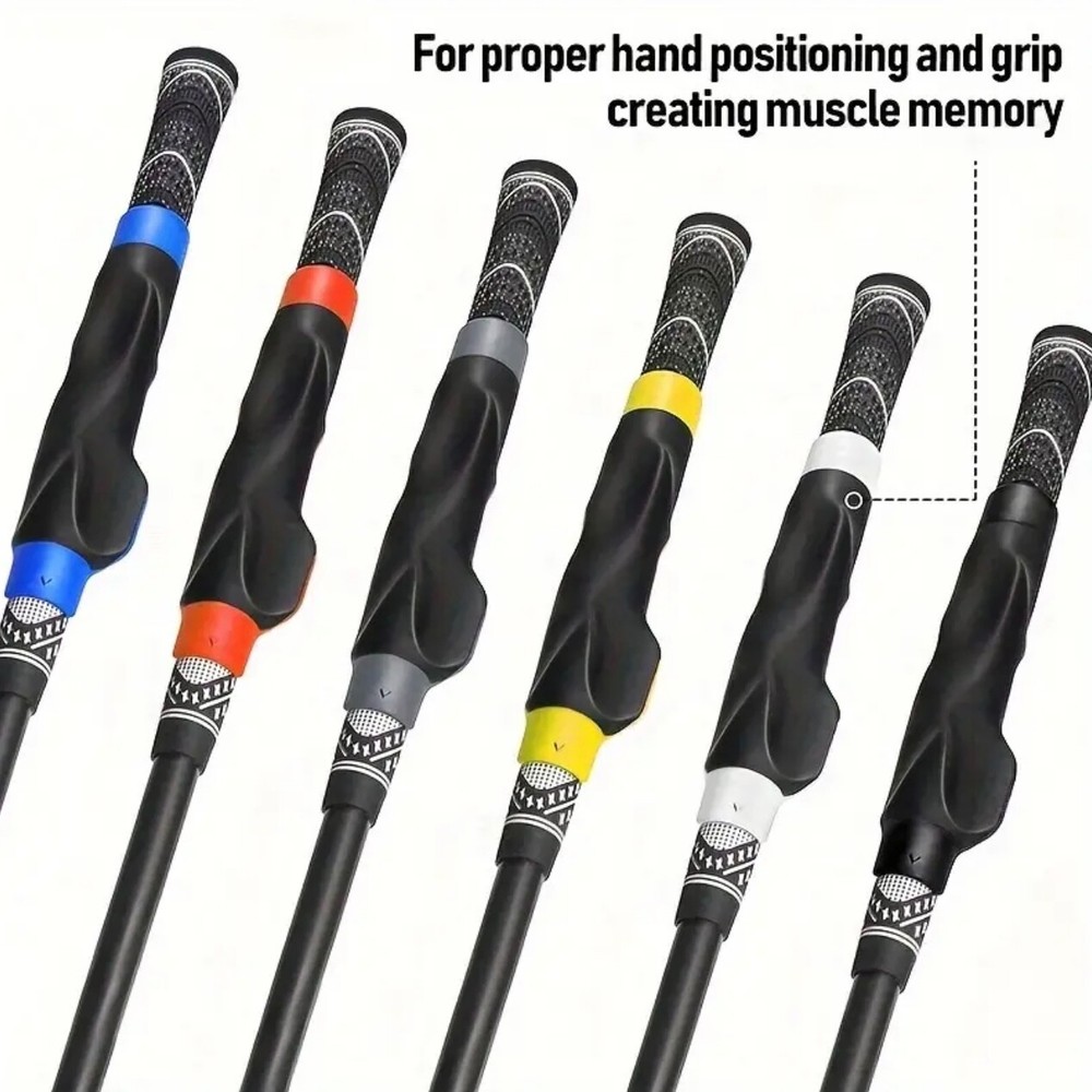 Golf Grip Trainer Aid Attachment Outdoor Swing Beginner Training Corrector