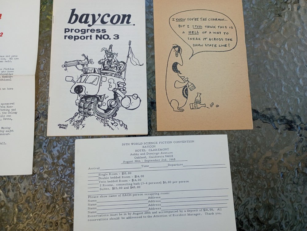 Sci Fi Convention Program Lot. Real Musgrave .Vintage Progress Reports