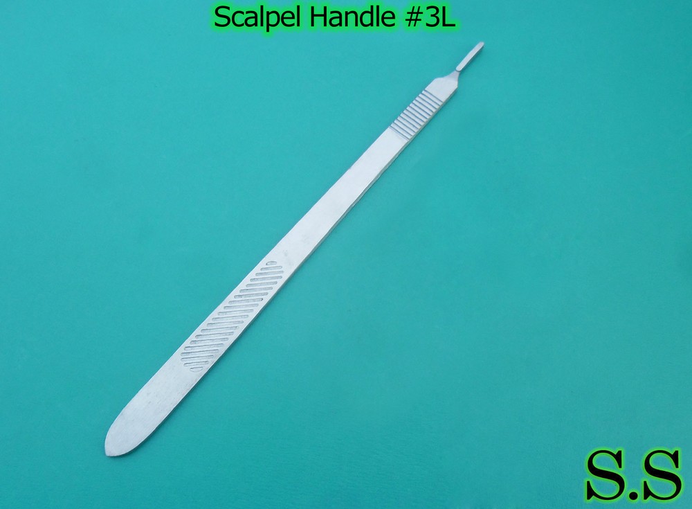50 Pieces  Scalpel Handle 3L Surgical ENT Veterinary Instruments