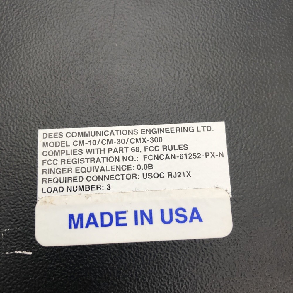 Dees CM-30 Phone Service Observing Unit UNTESTED READ