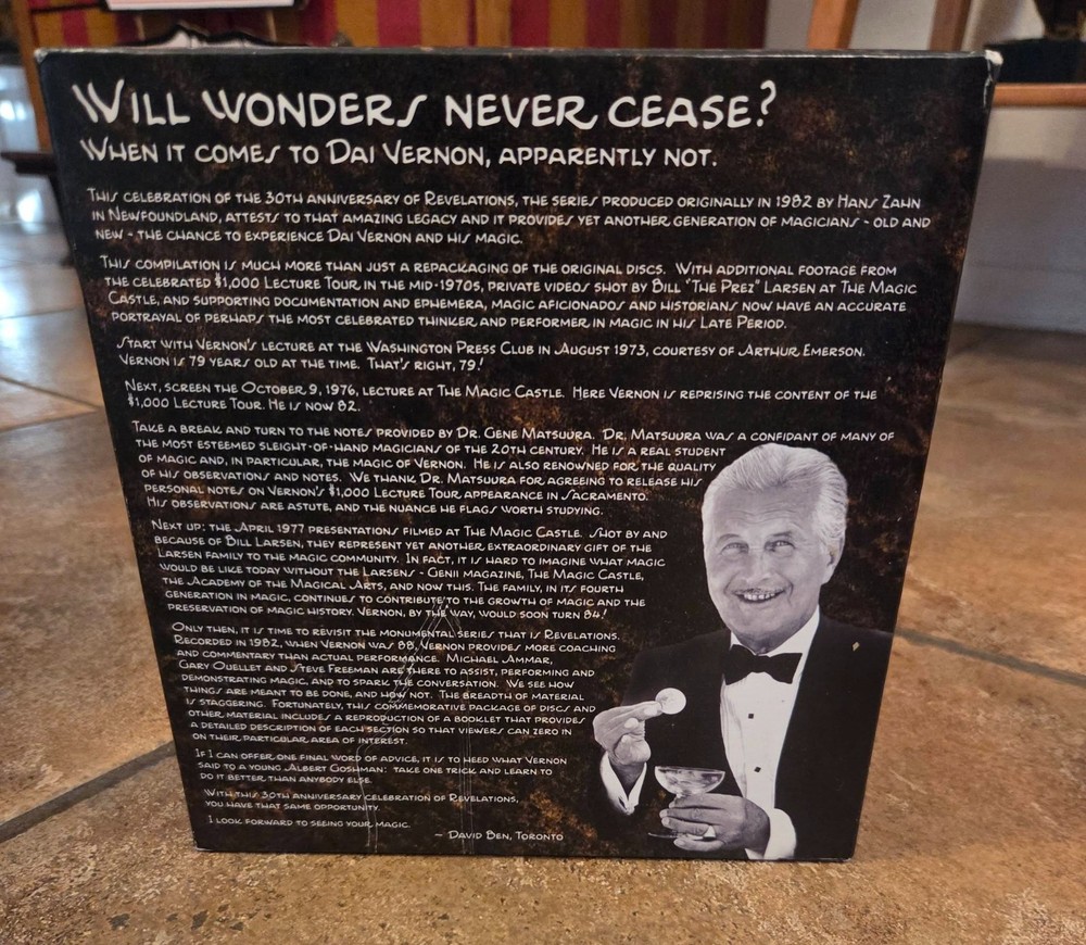 Dai Vernon's Revelations Box Set Magic Mentalism Tricks