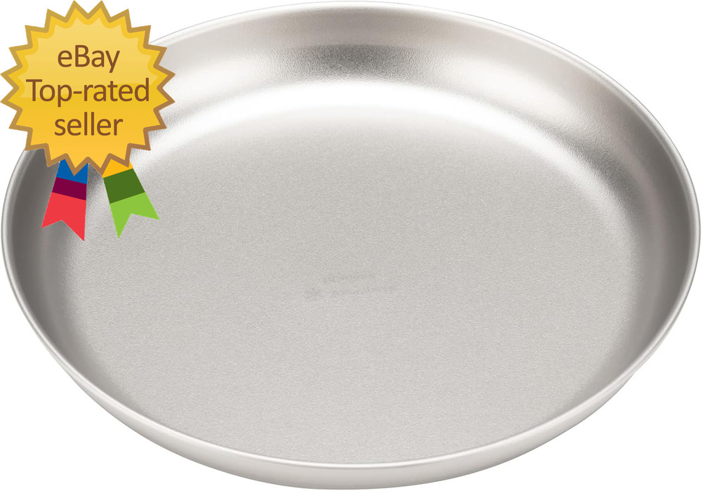 Titanium Trek Plate Durable Lightweight Outdoor Kitchen Essential Stackable