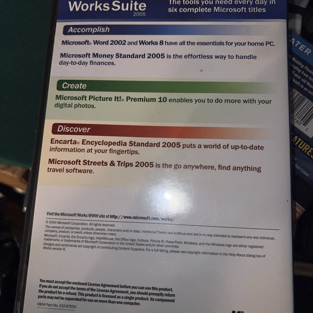 Microsoft Works Suite 2005 EUC!!