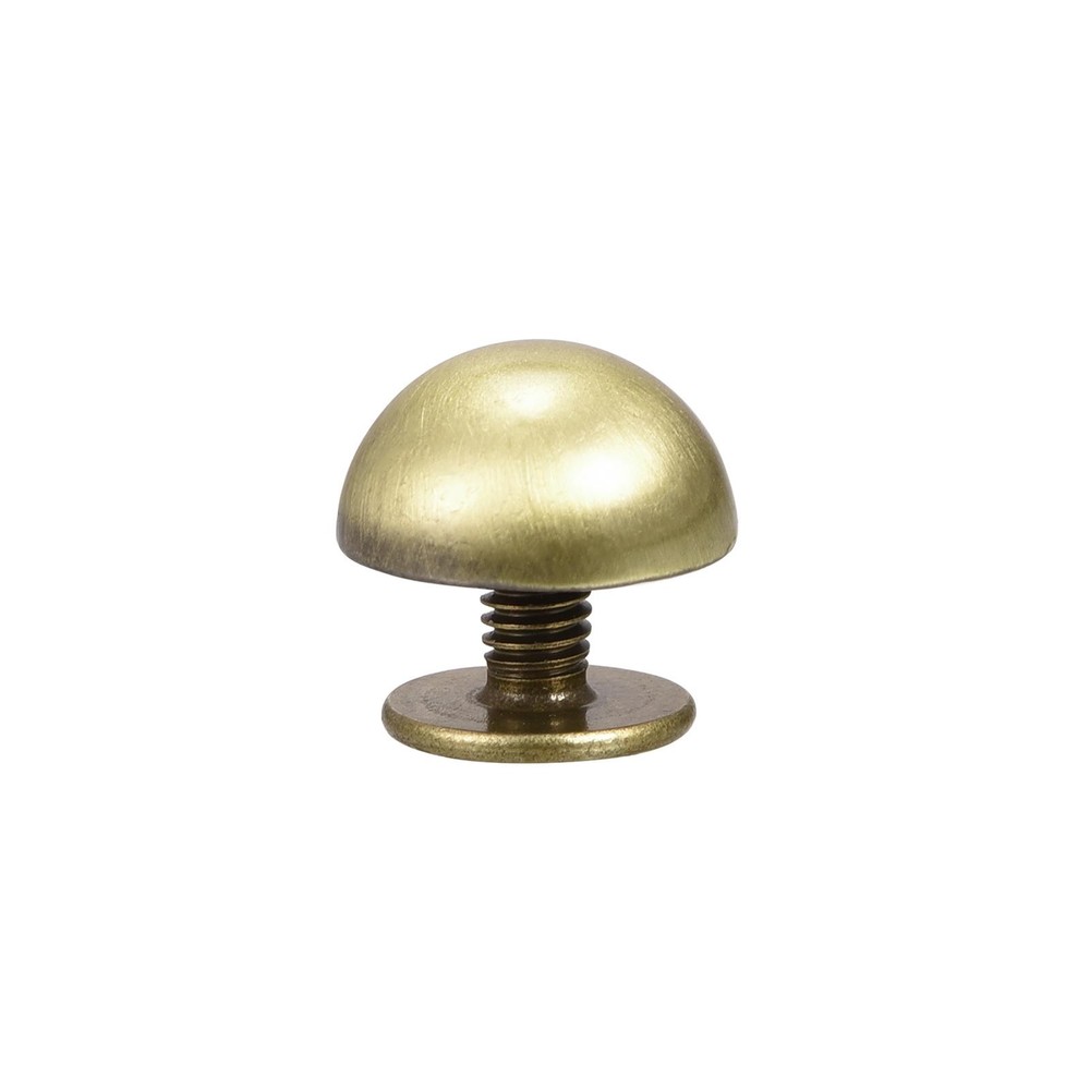 10x6mm Screw Back Rivets Solid Round Head Leather Studs Bronze Tone 20 Set
