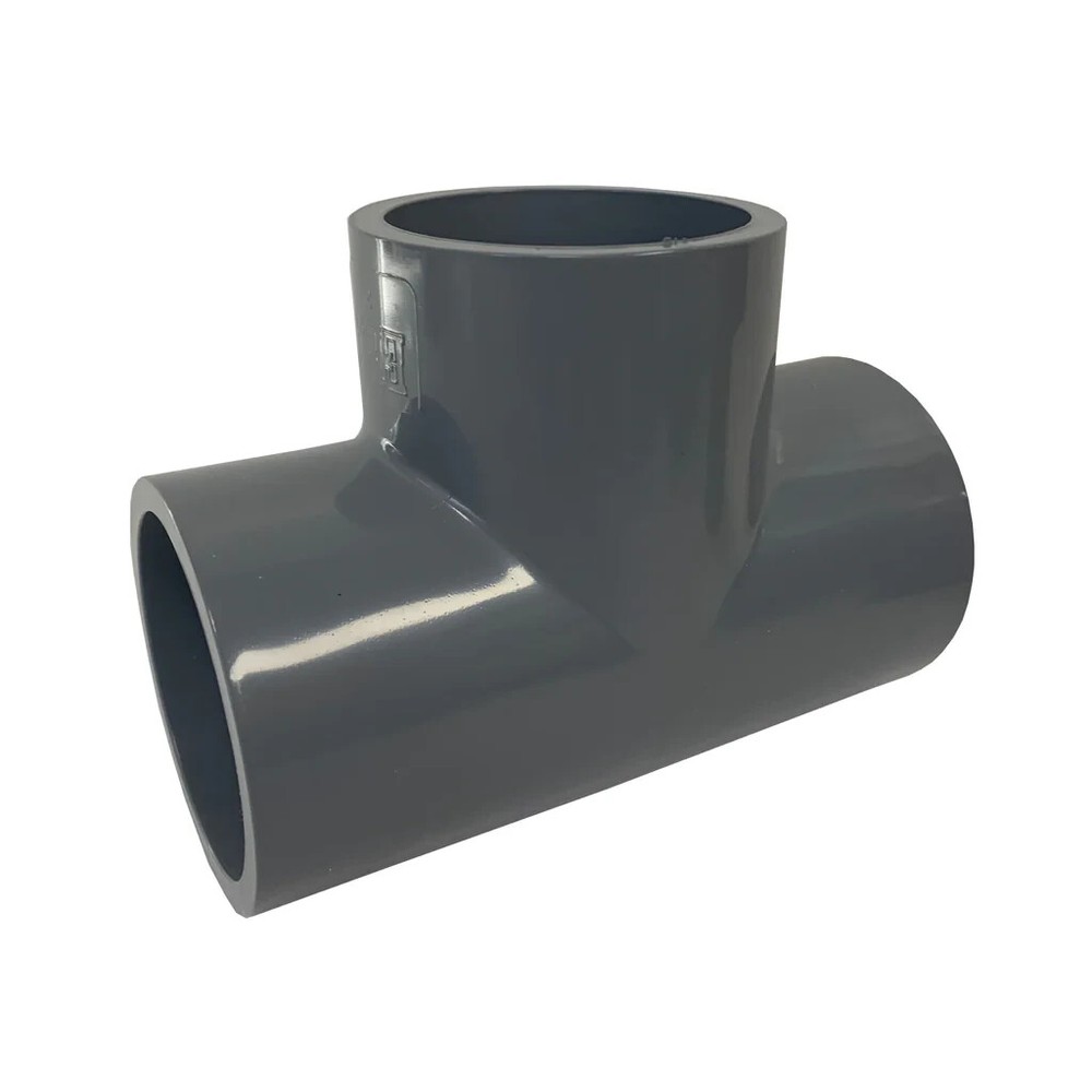 CPVC Plastic Tee 3" Schedule 80 Socket Ends Pipe Fitting SPEARS