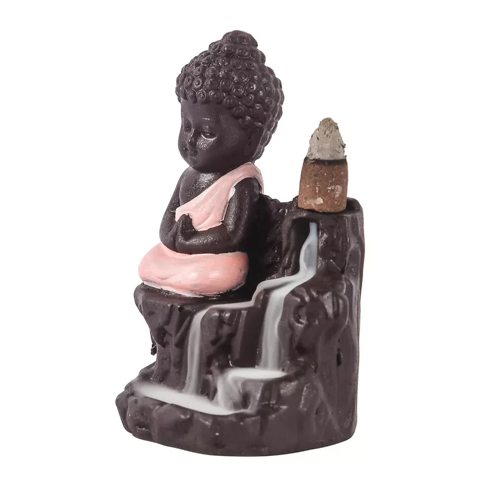 Buddha Backflow Incense Holder 4.75 Inches